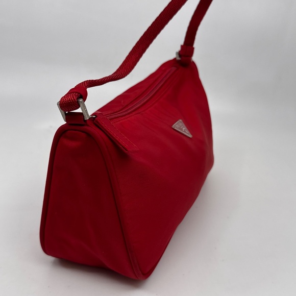 Authentic Prada Pocono Nylon Red color HandBag - Picture 6 of 12